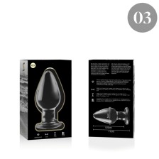 NEBULA SERIES BY IBIZA - PLUG ANAL MODÈLE 3 VERRE BOROSILICATE TRANSPARENT 11 CM -O- 5 CM