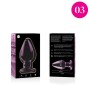 NEBULA SERIES BY IBIZA - MODELL 3 ANALPLUG BOROSILIKATGLAS ROSA 11 CM -O- 5 CM