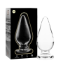 NEBULA SERIES BY IBIZA - PLUG ANAL MODÈLE 4 VERRE BOROSILICATE CLAIR 11 CM -O- 5 CM