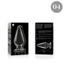 NEBULA SERIES BY IBIZA - MODEL 4 ANAL PLUG GLASS CLEAR 11 CM -O- 5 CM