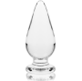 NEBULA SERIES BY IBIZA - MODELL 4 ANALPLUG BOROSILIKATGLAS KLAR 11 CM -O- 5 CM