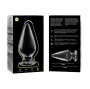 NEBULA SERIES BY IBIZA - PLUG ANAL MODÈLE 4 VERRE BOROSILICATE CLAIR 11 CM -O- 5 CM