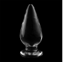NEBULA SERIES BY IBIZA - MODEL 4 ANAL PLUG GLASS CLEAR 11 CM -O- 5 CM