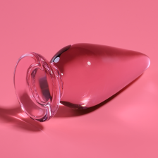 NEBULA SERIES BY IBIZA - MODELLO 4 PLUG ANALE VETRO BOROSILICATO ROSA 11 CM -O- 5 CM