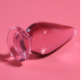 NEBULA SERIES BY IBIZA - MODEL 4 ANAL PLUG GLASS PINK 11 CM -O- 5 CM