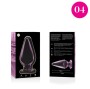 NEBULA SERIES BY IBIZA - MODEL 4 ANAL PLUG GLASS PINK 11 CM -O- 5 CM