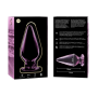 NEBULA SERIES BY IBIZA - MODEL 4 ANAL PLUG GLASS PINK 11 CM -O- 5 CM