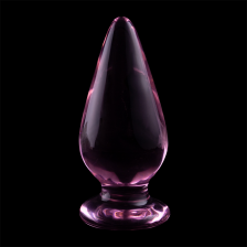 NEBULA SERIES BY IBIZA - MODEL 4 ANAL PLUG GLASS PINK 11 CM -O- 5 CM