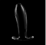 NEBULA SERIES BY IBIZA - MODELLO 5 PLUG ANALE VETRO BOROSILICATO TRASPARENTE 12.5 CM -O- 3.5 CM