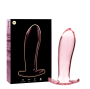 NEBULA SERIES BY IBIZA - MODELL 5 ANALPLUG BOROSILIKATGLAS ROSA 12.5 CM -O- 3.5 CM