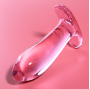 NEBULA SERIES BY IBIZA - MODELLO 5 PLUG ANALE VETRO BOROSILICATO ROSA 12.5 CM -O- 3.5 CM