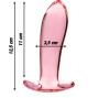 NEBULA SERIES BY IBIZA - PLUG ANAL MODÈLE 5 VERRE BOROSILICATE ROSE 12.5 CM -O- 3.5 CM