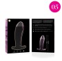 NEBULA SERIES BY IBIZA - MODELLO 5 PLUG ANALE VETRO BOROSILICATO ROSA 12.5 CM -O- 3.5 CM