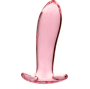 NEBULA SERIES BY IBIZA - MODELL 5 ANALPLUG BOROSILIKATGLAS ROSA 12.5 CM -O- 3.5 CM