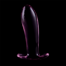 NEBULA SERIES BY IBIZA - MODEL 5 ANAL PLUG GLASS PINK 12.5 CM -O- 3.5 CM