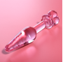 NEBULA SERIES BY IBIZA - MODELL 7 ANALPLUG BOROSILIKATGLAS ROSA 13.5 CM -O- 3 CM