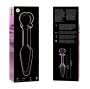 NEBULA SERIES BY IBIZA - MODELLO 7 PLUG ANALE VETRO BOROSILICATO ROSA 13.5 CM -O- 3 CM