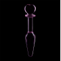 NEBULA SERIES BY IBIZA - MODELLO 7 PLUG ANALE VETRO BOROSILICATO ROSA 13.5 CM -O- 3 CM