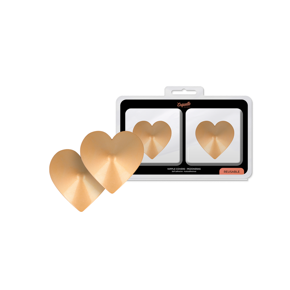 COQUETTE CHIC DESIRE - NIPPELABDECKUNGEN GOLDENE HERZEN