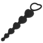 BLACK&SILVER - MILA ANAL CHAIN OF HEARTS 18 CM