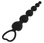 BLACK&SILVER - MILA ANAL CHAIN OF HEARTS 18 CM