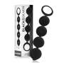 BLACK&SILVER - ROSARIO ANALE LENNON 4 SFERE IN SILICONE 15 CM