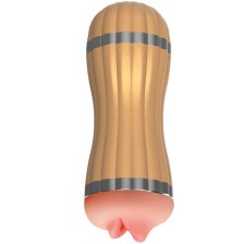 ARMONY - BEVIS DOPPIO MASTURBATORE VAGINA E BOCCA SENZA VIBRAZIONE ORO