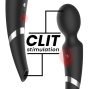 BLACK&SILVER - BECK WAND E VENTOSA 2 EM 1 SILICONE