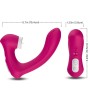 ARMONY - SECRETKISS LICKING VIBRATING CLIT & VIBRATOR CURVED FUCHSIA