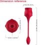 ARMONY - SUCKER DE CLITÓRIS ROSA E VIBRADOR 10 MODOS VERMELHO