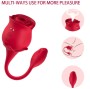 ARMONY - ASPIRATEUR ET VIBRATEUR DE CLITORIS ROSE 10 MODES ROUGE