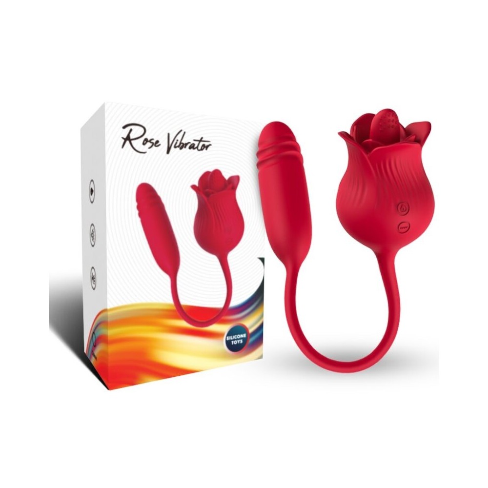 ARMONY - ROSELIP LICKING VIBRANDO CLITÓRIO E VIBRADOR VERMELHO