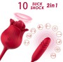 ARMONY - ROSELIP LICKING VIBRATING CLIT & VIBRATOR RED
