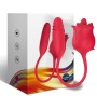 ARMONY - 3-IN-1 PINK, STIMULATOR, SUCTION AND UP&DOWN WITH RED TAIL
