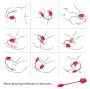 ARMONY - STIMULATEUR D'ASPIRATION ET VIBRATEUR ROSE 2 EN 1 10 MODES AVEC QUEUE ROUGE