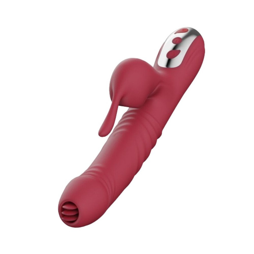 ARMONY - VIBRATORE E SUCCHIATORE CON LINGUA STIMOLANTE BORDEAUX