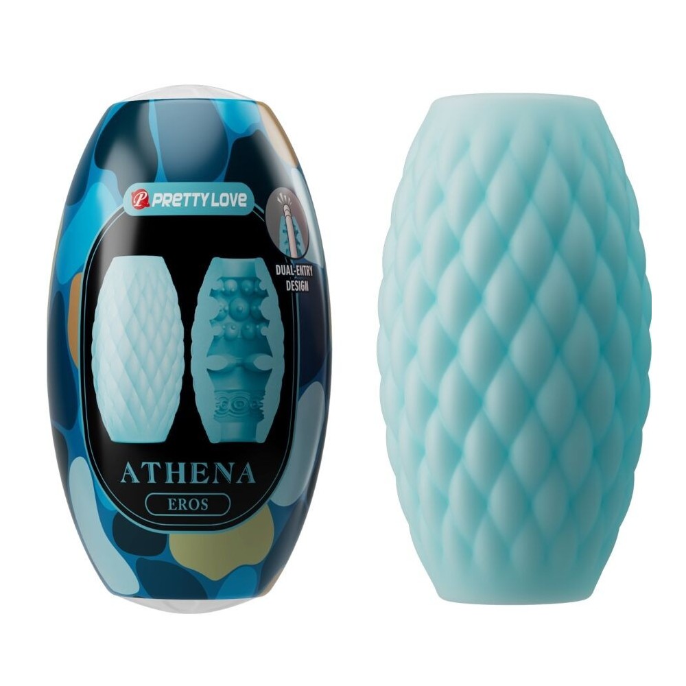 PRETTY LOVE - ATHENA EROS MÄNNLICHER MASTURBATOR AUS SILIKON, HIMMELBLAU