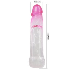 PRETTY LOVE - NERON REALISTISCHE 6 CM PENISVERGRÖSSERUNGSHÜLSE ROSA