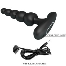 PPRETTY LOVE - VIBRATEUR ANAL CORBAN 10 VIBRATIONS NOIR