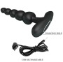 PPRETTY LOVE - VIBRATEUR ANAL CORBAN 10 VIBRATIONS NOIR