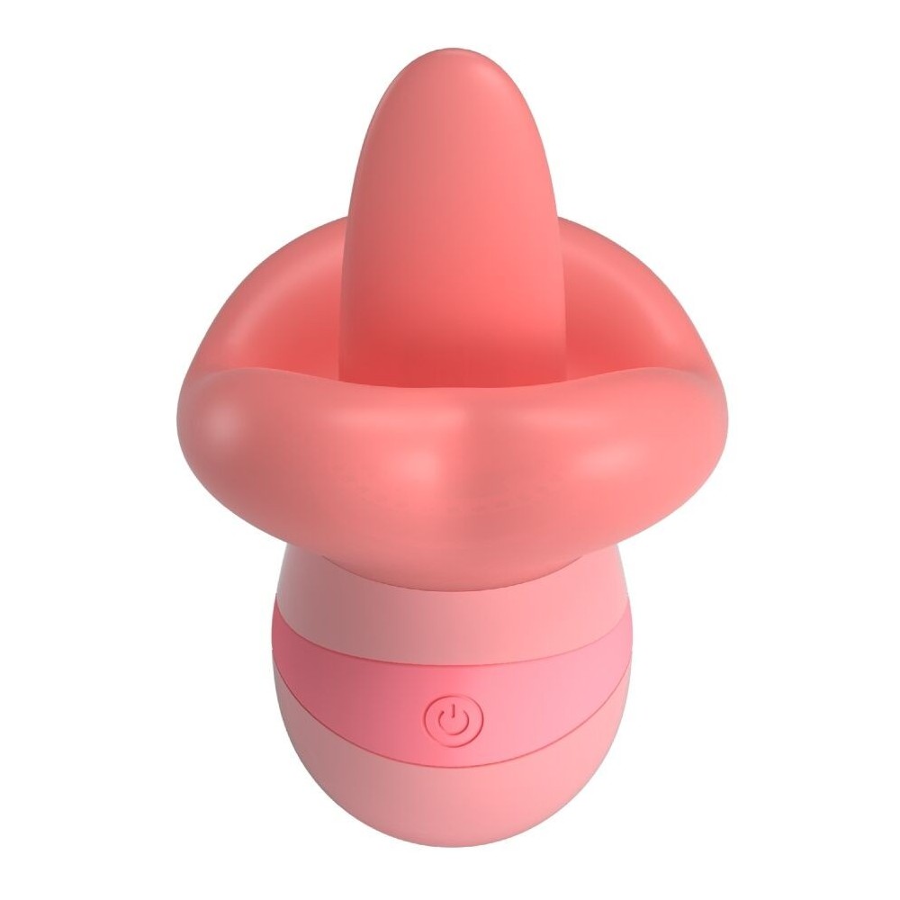 PRETTY LOVE - STIMOLATORE PER CLITORIDE LINGUA KYLEE 10 VIBRAZIONI ROSA NUDO