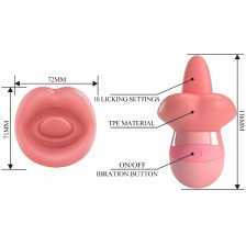 PRETTY LOVE - STIMOLATORE PER CLITORIDE LINGUA KYLEE 10 VIBRAZIONI ROSA NUDO