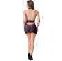 LIVCO CORSETTI FASHION - LEISA LC 20201 T-SHIRT + THONG WITH LACE BLACK S/M