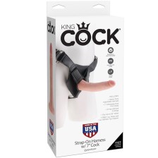 KING COCK HARNESS 7" COCK