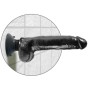 KING COCK - VIBRIERENDER DILDO MIT HODEN 23 CM SCHWARZ