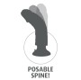KING COCK - DILDO VIBRATORE CON TESTICOLI 25.5 CM COLORE MARRONE