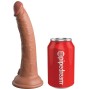 KING COCK - ELITE DILDO DE SILICONE REALÍSTICO 17.8 CM CARAMELO
