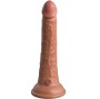 KING COCK - ELITE DILDO DE SILICONE REALÍSTICO 17.8 CM CARAMELO