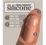 KING COCK - ELITE DILDO DE SILICONE REALÍSTICO 17.8 CM CARAMELO