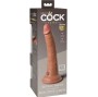 KING COCK - ELITE DILDO DE SILICONE REALÍSTICO 17.8 CM CARAMELO